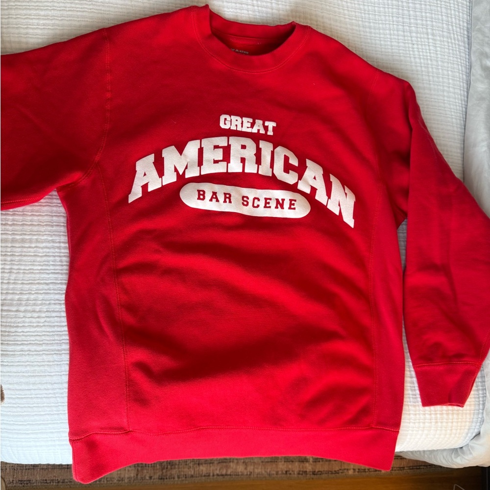 Zach Bryan Official Tour Merch - Great American Bar Scene Sweatshirt